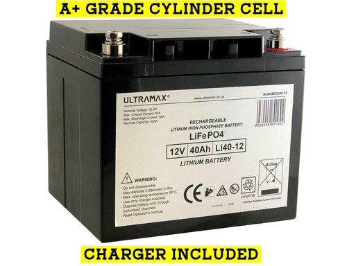 Ultramax lithium 12v 40ah as - lithium,