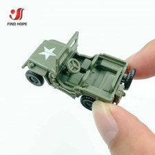 1/72 WW2 Willys Jeep Assemble Model Military Vehicle Car Decor Collections 1940