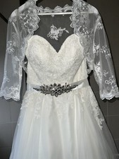 Off White A-Line Bridal Dress