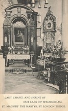 Lady Chapel and Shrine of Our Lady of Walsingham St Magnus Martyr Postcard (J418