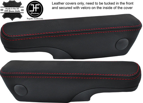 Red stitching leather seat - stitching, 2x