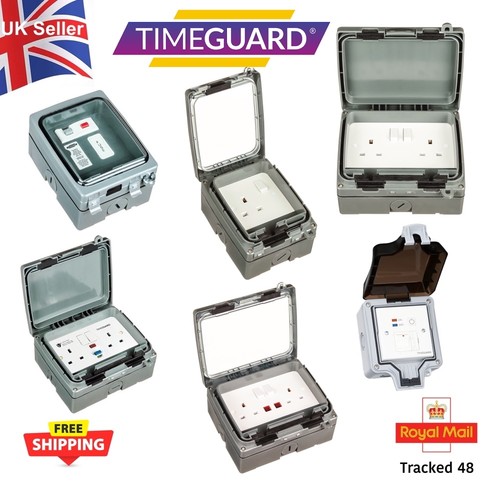 Outdoor 13a sockets - outdoor, timeguard