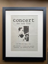 CURE CONCERT (FRAMED) POSTER
