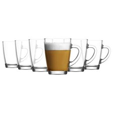 6x LAV Vega Glass Coffee Mugs