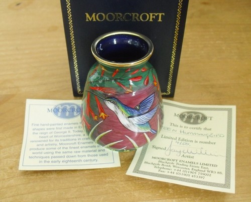Boxed ltd moorcroft enamels - ltd, ed
