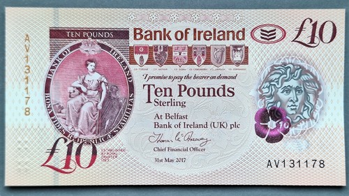 Bank ireland 10 - -, £10