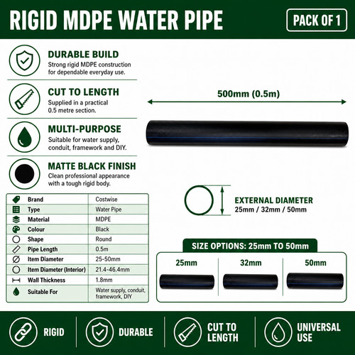Mdpe pipe 25mm 32mm 50mm - mdpe,