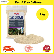 AMTRA White Quartz-Fine White Quartz Aquarium Sand for Fresh or Salt Water