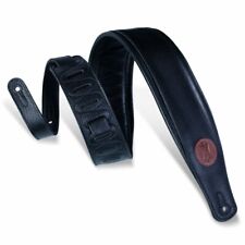 Levy's MSS2 3" Signature Legacy Padded Garment Leather Guitar Strap, Black