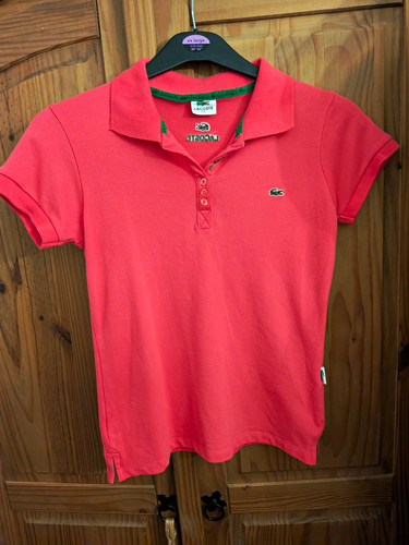 Lacoste pink cotton piqué - lacoste,