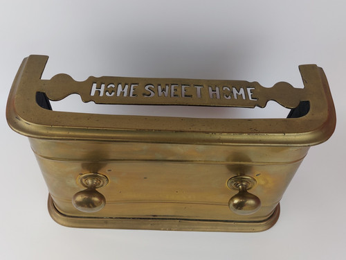 Vintage brass fireplace fender - vintage,