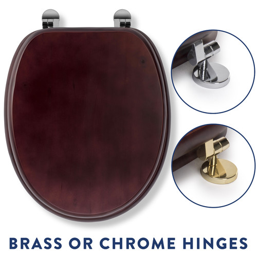 Croydex toilet seat solid - solid, wood