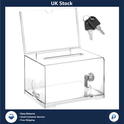 Secure clear acrylic lockable - secure,