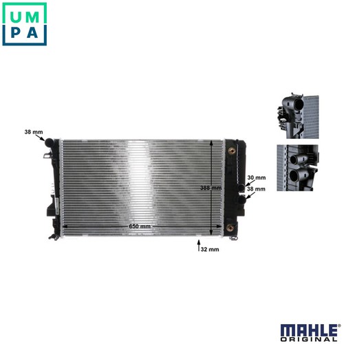 Radiator engine cooling - radiator, cr