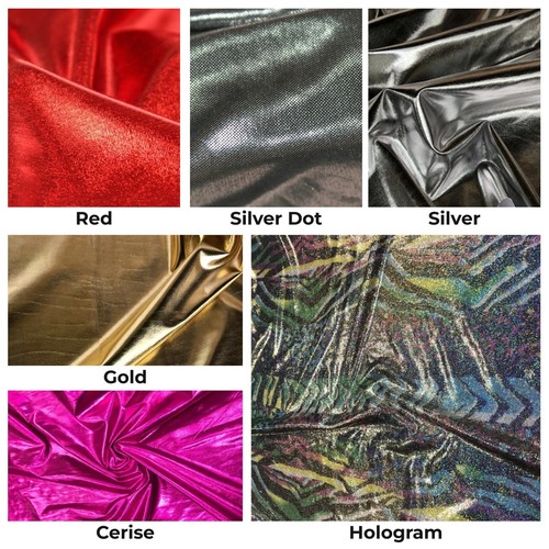 Shiny metallic lycra - metallic, fabric