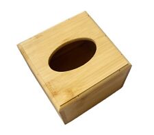 Wooden Square Tissue Holder