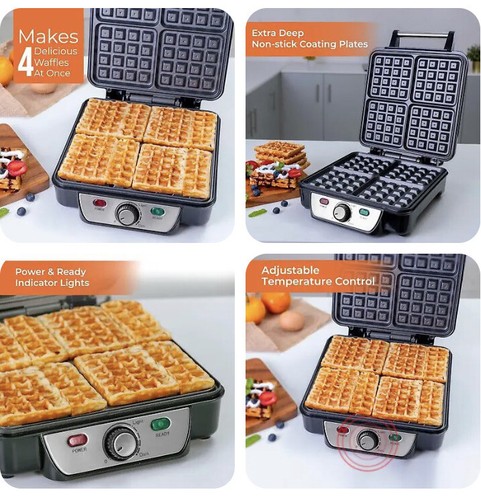Waffle maker iron - maker, slice