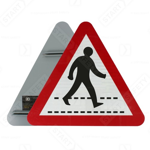 Pedestrian crossing sign road - pedestrian,