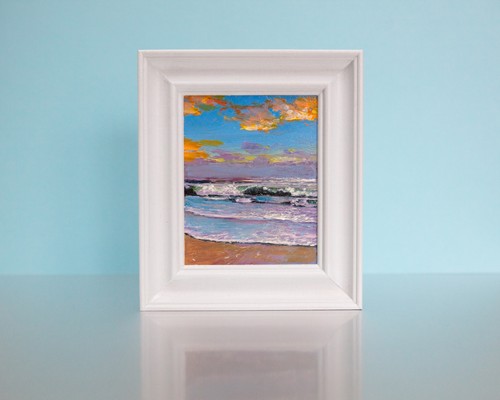 Oil painting original - oil, ocean