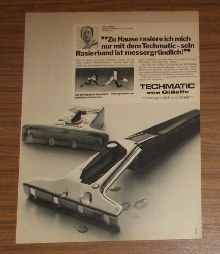 Rare advertising gillette - advertising,