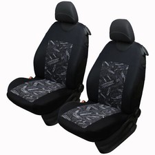 2 Grey Front Car Seat Covers