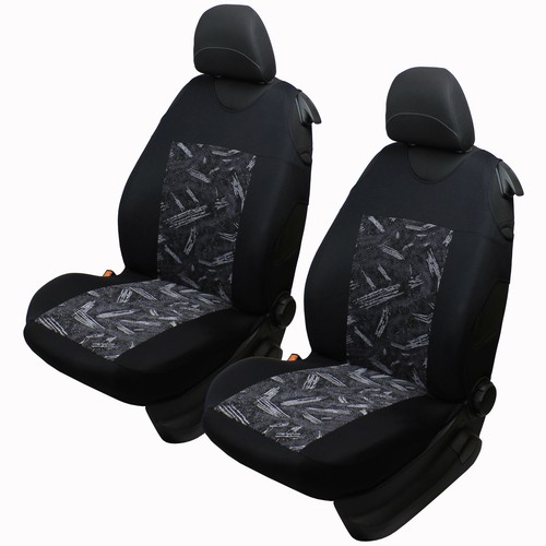 Grey front car seat covers - grey,