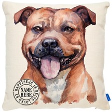 Personalised Staffy Cushion