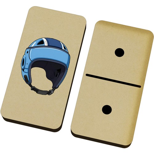 Rugby scrum cap domino set - 'rugby,