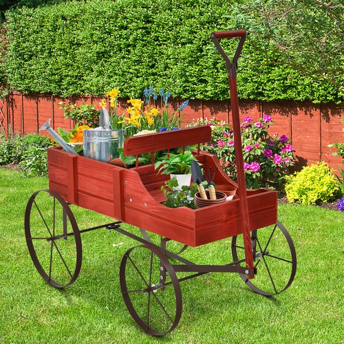 Wagon garden planter cart - wagon,