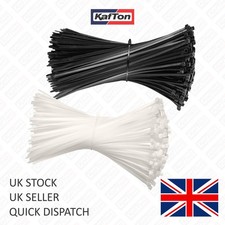 Cable Ties Black White 100/140/200/250/300mm Nylon Zip Tie Wraps Various Sizes