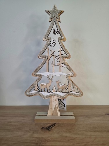 Christmas wooden tree - christmas,