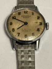 Oriosa swiss ladies silver vintage wristwatch - Untested