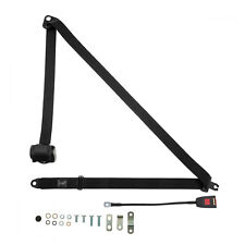 Front Automatic Seat Belt For Peugeot 504 Pick-up 1968-1993 Black