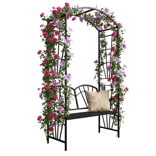 Rose arch trellis arbour - arch,, trellis,
