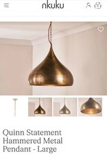 Pair of hammered Quinn metal