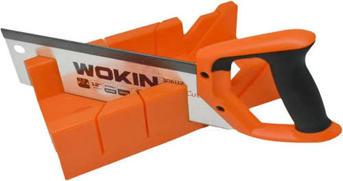 Mitre box with - saw, 13