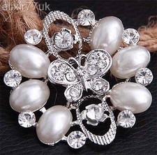 UK LARGE SILVER DIAMANTE