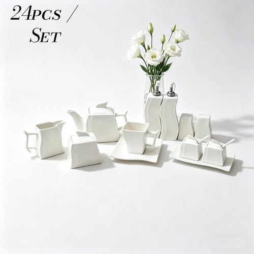 White ceramic dinner - tea, set
