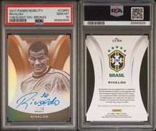2017 Panini Nobility Rivaldo BRONZE /20 Brazil ON CARD Auto PSA 10 POP 1