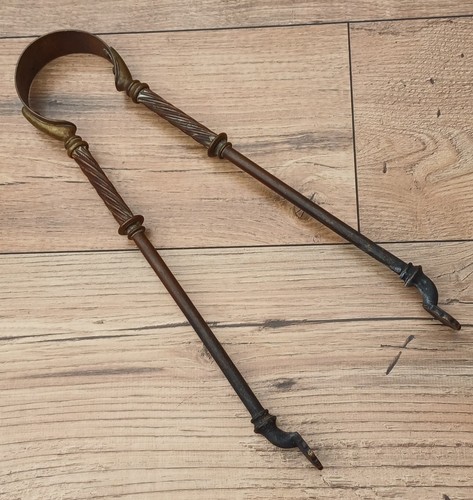 Vintage brass handled - vintage, fire