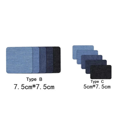 10pcs iron denim patches - iron,