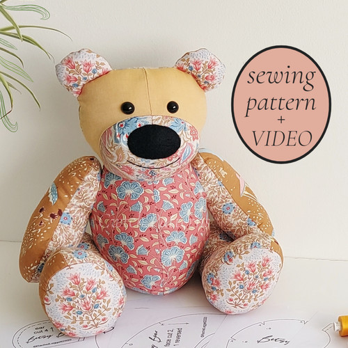 Memory bear sewing pattern - sewing,