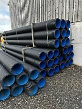 twin wall drainage pipe, 6m length, vsrious sizes