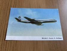 BOAC De Havilland Comet airline issue postcard