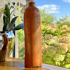Salt Glazed Vintage Stoneware Jug M. P. Pollen & Zoon Rotterdam Dutch Gin Bottle