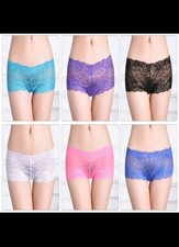 12 Womens Sheer Nylon Cotton