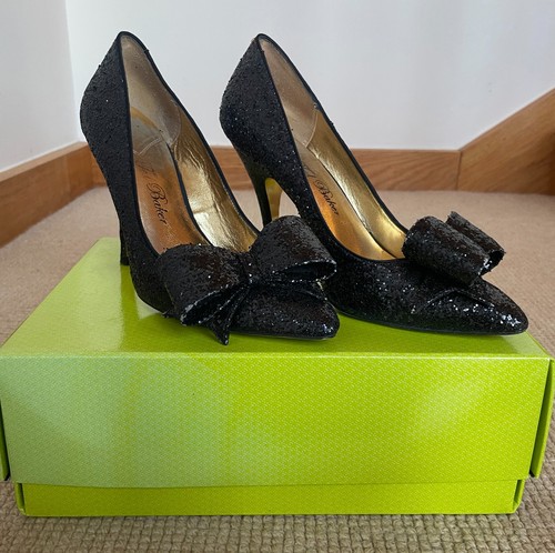 Ted baker black glitter heels - glitter,