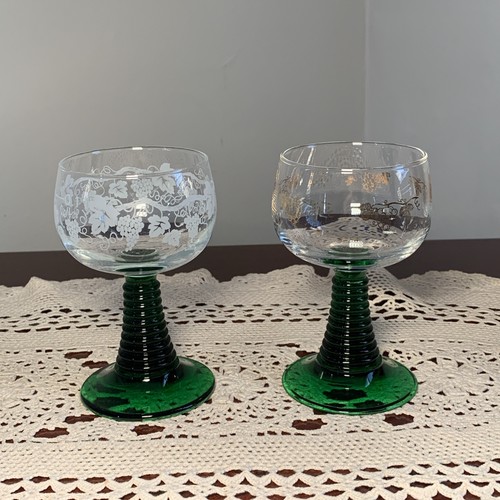 Vintage wine glasses gold - *,