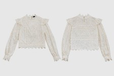 The Kooples white Lace Blouse