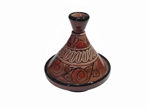Handmade tagine brown glazed - handmade,